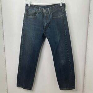 Levi's 505 Regular Fit Jeans Blue Denim Men's W34 L29 Straight Leg 100% Cotton